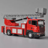 1:43 Scale Diecast Vehicle Model Toy Scania T420 Fire Engine Ladder Truck Parts