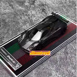 1/64 Pagani Zonda U2 alloy diecast model car, black with silver details on base