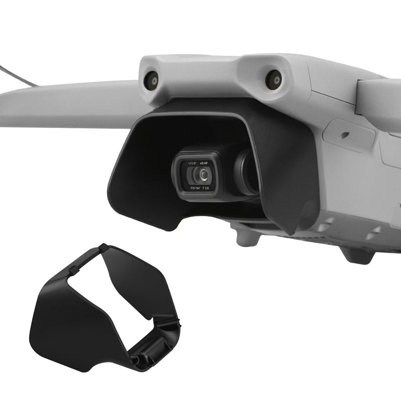 Drone camera lens sun hood, black anti-glare visor for gimbal camera