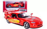 Dodge Viper GTS-R USA Model Car Diecast Red Open Doors 1:36 Kinsmart Toy