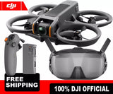 DJI Avata 2 Camera Drone with DJI Goggles and Battery and RC Motion 3 (Unbound) Drone