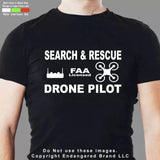 Drones Search and Rescue FAA Syma Mavic men's short sleeve T shirt Drone