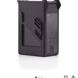 DJI FPV drone battery pack, dark gray rectangular case with label