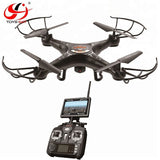 FPV RC drone with camera and remote controller with screen
