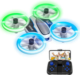 Dwi Dowellin Mini Drone for Kids and Beginners with Camera HD RC Nano Quadcopter Indoor Small Helicopter Airplane with LED Light Drone