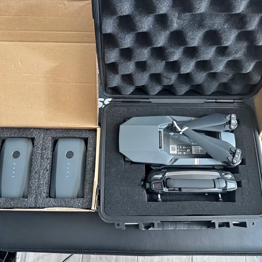 DJI Mavic Pro foldable drone with controller in hard case