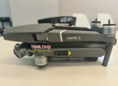 DJI Mavic 2 gray camera drone with front lens and foldable prop arms