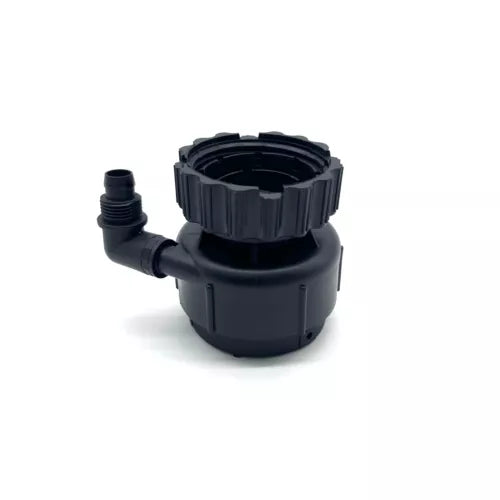 DJI T50 impeller pump with black plastic housing and side hose connector