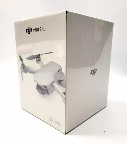 DJI Mini 2 SE drone box with quadcopter image on front