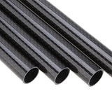 Carbon tube pipe rod ends with three open circular ports