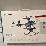 Drone box with 4-axis S5C Pro artwork and quadcopter illustration