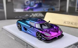 HKM 1:64 Electroplated Blue One 1 Racing Sports Model Toy Diecast Metal Car Parts