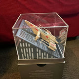 Star Wars Battle Drones drone in clear display case, gray and tan details