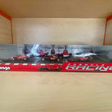 1:43 Formula Racing Ferrari diecast 6-pack, red and black race cars
