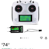 Flysky FS-i6S Transmitter 2.4G AFHDS 2A RC Touchscreen 10CH Radio Controller with FS-iA6B 6CH Receiv Staten Island NY Drone