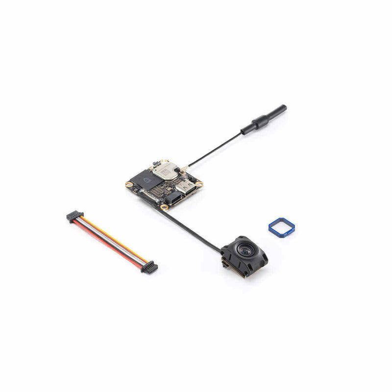 DJI O4 Air Unit FPV video transmitter with antenna and mounting plate