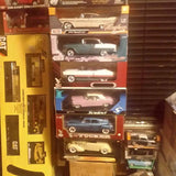 1/18 scale diecast car set in retail display boxes