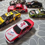 NASCAR diecast race car, red and white #24 Air Force