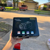 Digital camera camcorder box with HD and Full HD labels