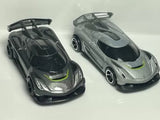 Set of 2 koenigsegg jesko 1/64 Diecast Loose Hot Wheels 2020 Parts