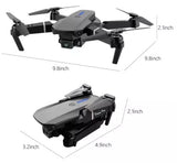 WIFI_ CAM Folding Drone with Camera and Controller, Black Drone