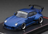 Ignition Model Matte Blue Metallic RWB-Porsche 993 1:64 Scale Diecast Car IG2150 Toy