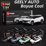 Bburago 1:64 Geely Auto Boyue Cool Car Model Suv Diecast Vehicles Toy Collection Parts