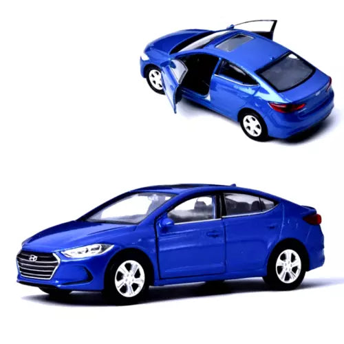 Blue Hyundai ELANTRA 1/36 diecast car model, metal toy sedan