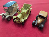Vtg Lot Of 3 Matchbox Models Of Yesteryear Diecast Spyker, Morris Cowley, Benz! Parts
