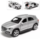 MB GLE Metal Model Diecast Car Scale, Collectible Toy Cars, Matte Silver, 1/36 Toy