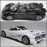 TWO Showcasts Pagani Zonda C12 COLOR WHITE & BLACK UN-BOXED 1:24 scale diecast  Parts