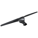 Brushless cargo drone motor with black propeller hub and mounting bracket
