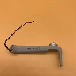 DJI Mini 4 Pro gray arm motor assembly with crank and cable