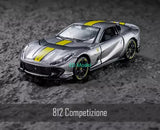 BN Bburago 1:64 Gray Ferrari 812 Competizione Sports Model Diecast Metal Car Toy