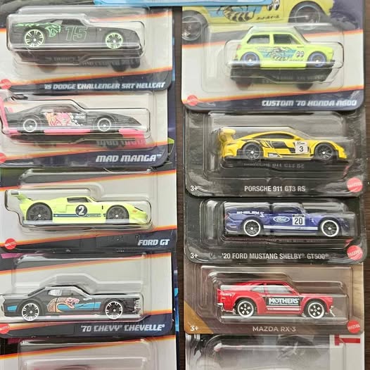 Hot Wheels mainline diecast car assortment in blister pack