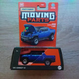 Matchbox diecast GMC Hummer EV moving parts toy truck, blue, in retail box