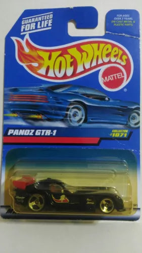 Hot Wheels Panoz GTR-1 black 1:64 diecast model in blister package