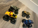 Hot Wheels Monster Jam Truck Diecast Metal Shark Shock 68 HW Army , Max-D,  Digg Parts