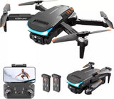 Foldable FPV drone with controller screen and two extra battery packs