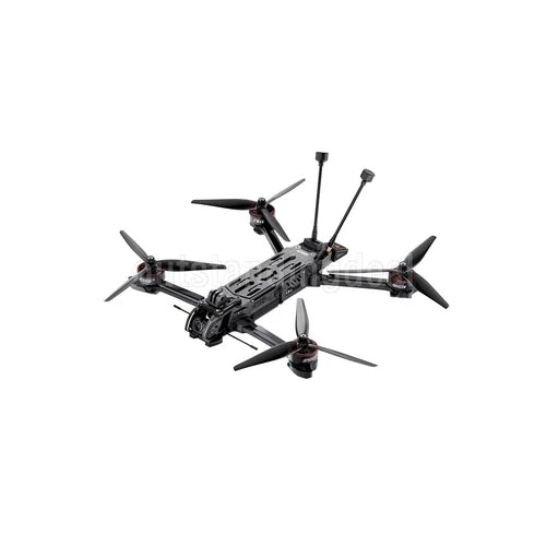 GEPRC MOZ7 FPV racing drone with four propellers and black-gray frame