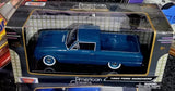 1:24 scale diecast 1960 Ford Ranchero pickup, blue, in display box