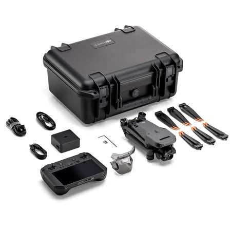 DJI Mavic 3T thermal drone kit with black hard case, controller, and accessory cables