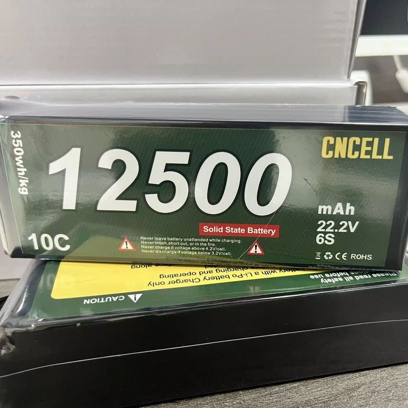 Solid state UAV battery, CNCELL, green label, 12500 mAh, 22V 6S