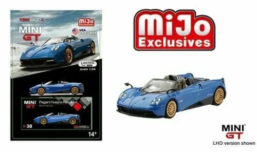 Mini GT 1:64 Pagani Huayra Roadster Blue Mijo Exclusives Diecast Car MGT00038 Parts