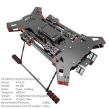 INNLOI H4 680mm Drone Frame Folding Carbon Quad For 15inch Propeller 4310 Motor Drone