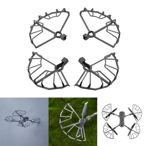 Drone propeller protective guard ring set, four anti-collision rings