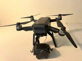 GPS drone with camera gimbal, four propellers and landing gear