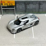 Tarmac Works 1:64 Silver CC850 Super Racing Sports Car Model Diecast Metal Parts