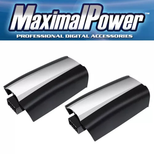 Two-pack LiPo drone batteries with silver label strip, black casing.