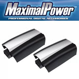 Two-pack LiPo drone batteries with silver label strip, black casing.